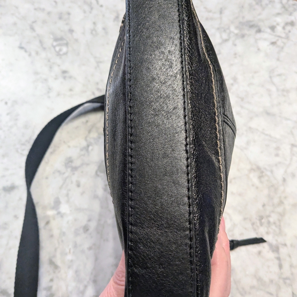 The Sak Black Leather Crossbody Messenger Bag - Picture 5 of 9